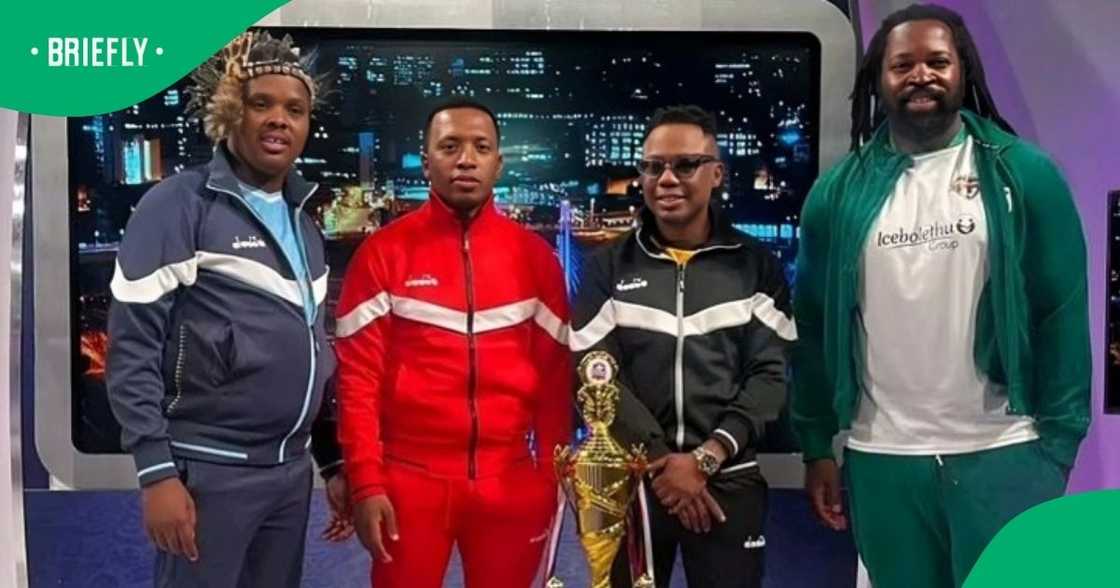 Big Zulu and Dumi Mkokstad clash heads Big Zulu and Dumi Mkokstad clash heads