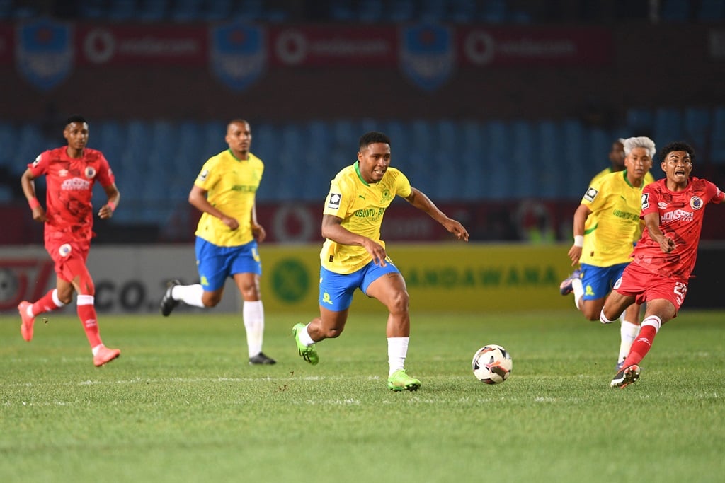 PRETORIA, SOUTH AFRICA - SEPTEMBER 17: Lucas Rebeiro Costa of Mamelodi Sundowns during the Betway Premiership match between Mamelodi Sundowns and SuperSport United at Loftus Versfeld Stadium on September 17, 2024 in Pretoria, South Africa. (Photo by Lefty Shivambu/Gallo Images)