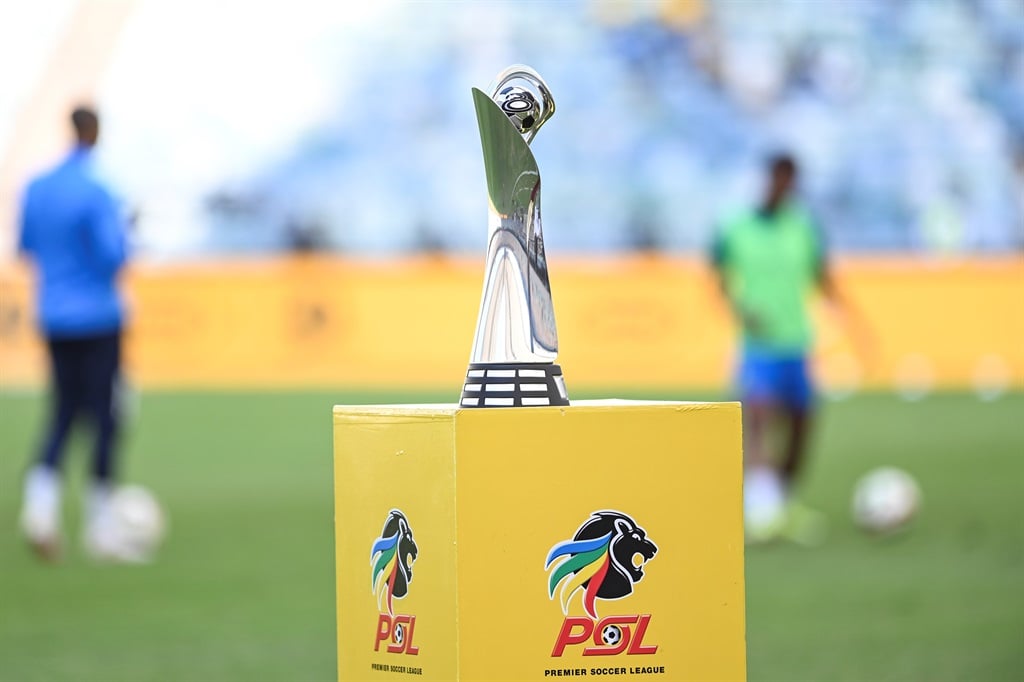 DURBAN, SOUTH AFRICA - SEPTEMBER 01: Trophy during the MTN8, Semi Final, 2nd Leg match between Stellenbosch FC and Mamelodi Sundowns at Moses Mabhida Stadium on September 01, 2024 in Durban, South Africa. (Photo by Darren Stewart/Gallo Images)