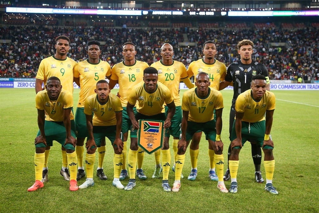 GQEBERHA, SOUTH AFRICA - OCTOBER 11: South Africa during the 2025 African Cup of Nations, Qualifier match between South Africa and Republic of Congo at Nelson Mandela Bay Stadium on October 11, 2024 in Gqeberha, South Africa. (Photo by Richard Huggard/Gallo Images)