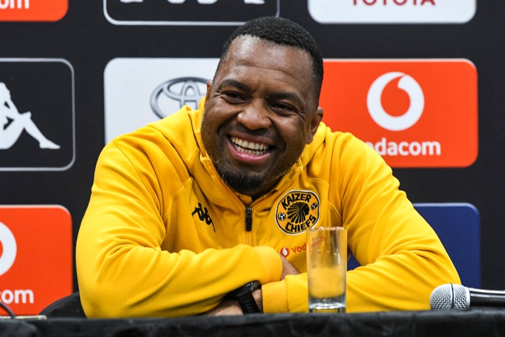 Itumeleng Khune during the Kaizer Chiefs media briefing at Moses Mabhida Stadium on 4 August 2023 in Durban, South Africa.