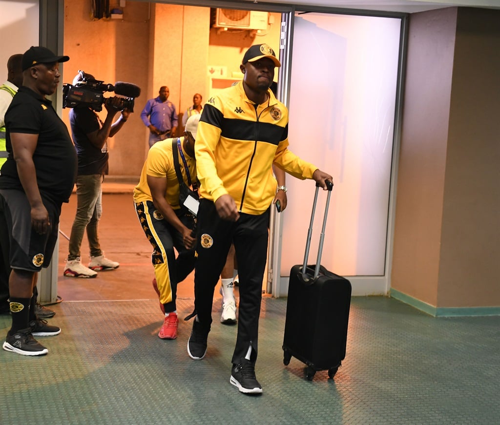 POLOKWANE, SOUTH AFRICA - OCTOBER 30: Ranga Chivaviro of Kazier Chiefs arrive with the bus prior to the Betway Premiership match between Magesi FC and Kaizer Chiefs at New Peter Mokaba Stadium on October 30, 2024 in Polokwane, South Africa. (Photo by Philip Maeta/Gallo Images)