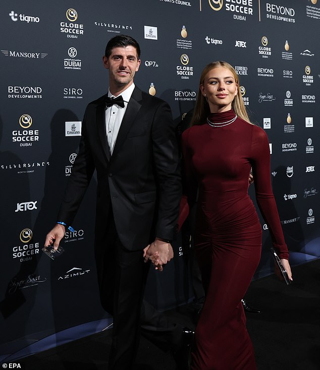 Also at the event was Thibaut Courtois and his wife Mishel Gerzig