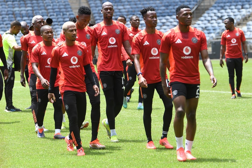 JOHANNESBURG, SOUTH AFRICA - DECEMBER 06: Players during the Orlando Pirates media open day at Orlando Stadium on December 06, 2024 in Johannesburg, South Africa. (Photo by Lefty Shivambu/Gallo Images) 