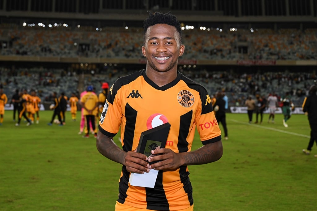 DURBAN, SOUTH AFRICA - DECEMBER 29: Mduduzi Shabalala of Kaizer Chiefs, man of the match during the Betway Premiership match between Kaizer Chiefs and Chippa Unted at Moses Mabhida Stadium on December 29, 2024 in Durban, South Africa. (Photo by Darren Stewart/Gallo Images)