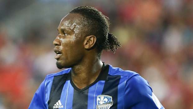 Montreal Impact forward Didier Drogba (11) during the second half against Toronto FC at BMO Field.