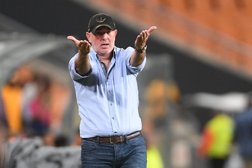 JOHANNESBURG, SOUTH AFRICA - JANUARY 08: Kaizer Chiefs coach Nasreddine Nabi during the Betway Premiership match between Kaizer Chiefs and Stellenbosch FC at FNB Stadium on January 08, 2025 in Johannesburg, South Africa. (Photo by Lefty Shivambu/Gallo Images)