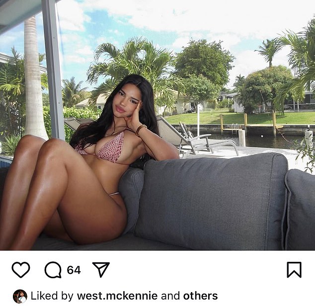 Her Instagram posts have caught the attention of sporting stars such as Weston McKennie