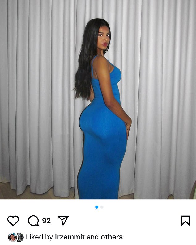 Louis Rees-Zammit, who was once on the Chiefs roster, has also liked her social media posts
