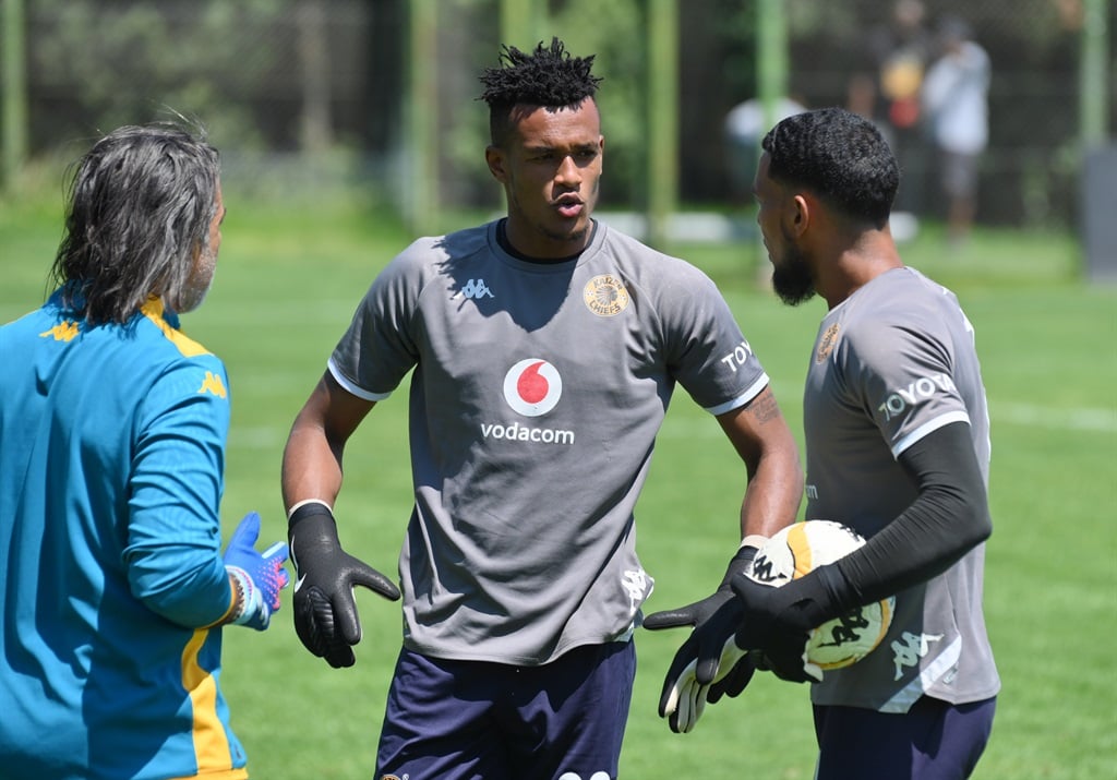 Fiacre Ntwari of Kaizer Chiefs during the Betway Premiership 2024/25 media day for Kaizer Chiefs at Chiefs Village in Johannesburg on 25 November 2024 