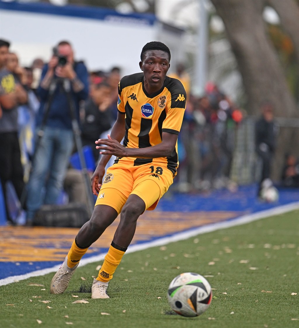 Kabelo Nkgwesa of Kaizer Chiefs during the DStv Diski Challenge 2024/25 game between Cape Town City and Kaizer Chiefs at Malta Park in Cape Town on 10 November 2024 