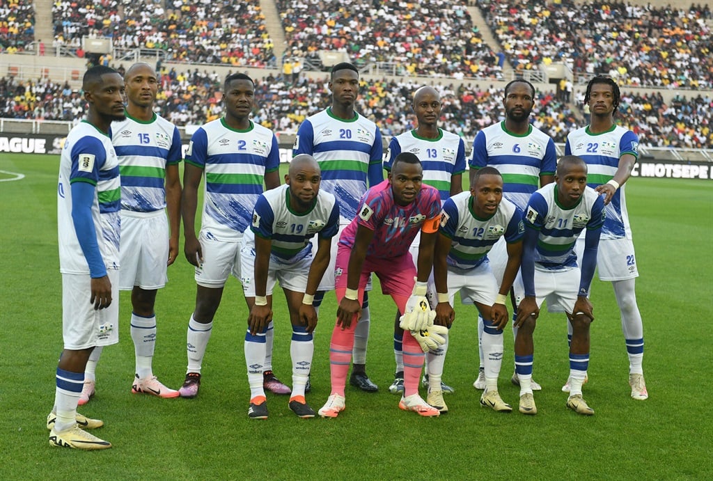 POLOKWANE, SOUTH AFRICA - MARCH 21: Lesotho team photo during the 2026 FIFA World Cup, qualifier match between South Africa and Lesotho at New Peter Mokaba Stadium on March 21, 2025 in Polokwane, South Africa. (Photo by Philip Maeta/Gallo Images)