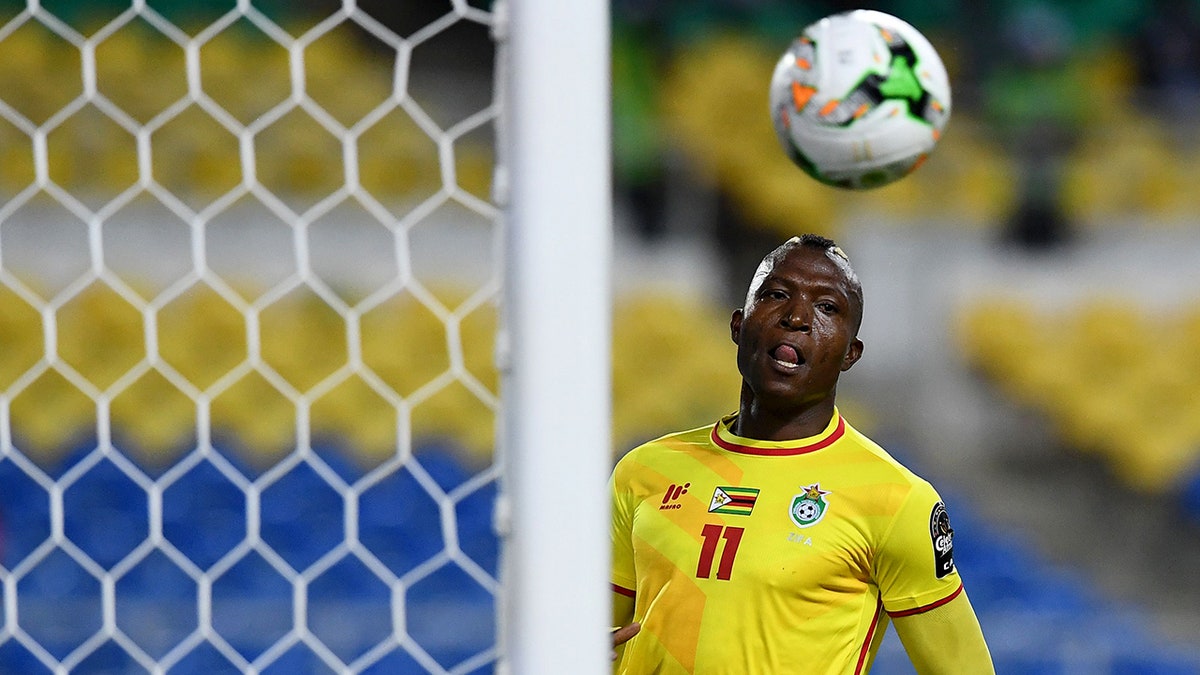 Tendai Ndoro celebrates goal