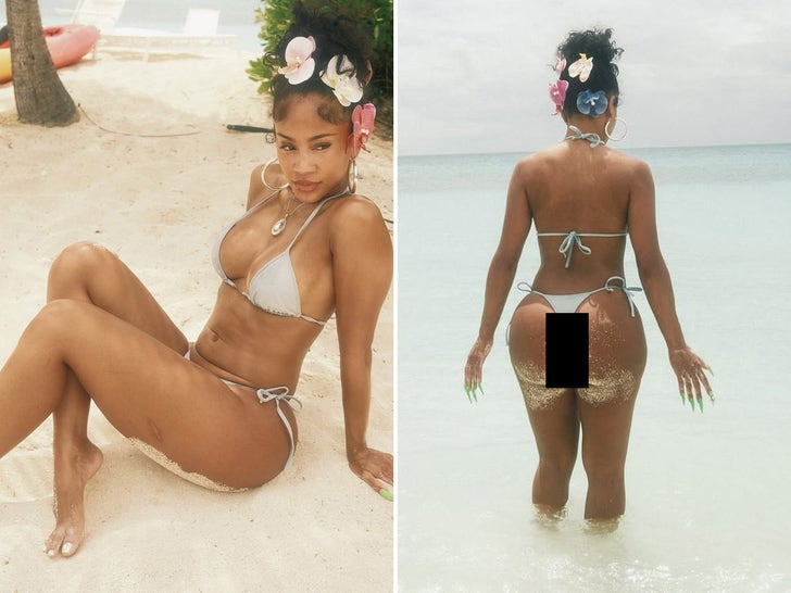 Saweetie Shows Off Summer-Ready Bod In Stringy Bikini
