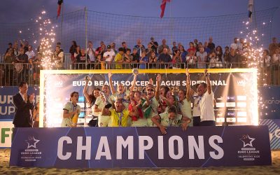 Portugal are the Champions of the Women’s Euro Beach Soccer League Superfinal 2025