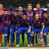 The Barcelona team line up prior to the UEFA Champions League Round of 16 second leg match in 2017. (Source: Laurence Griffiths/Getty Images)